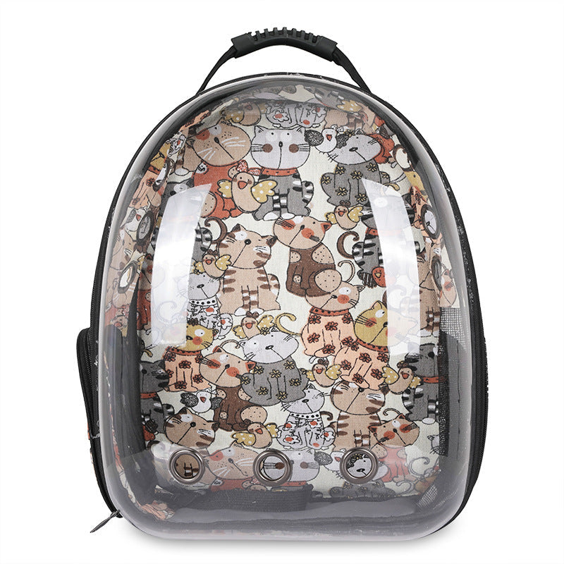Fold-out cat/dog rucksack