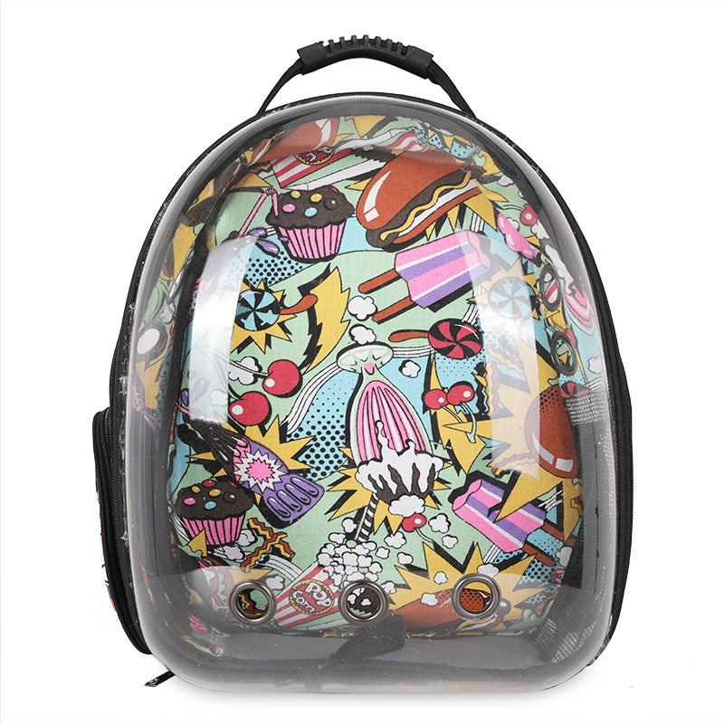 Fold-out cat/dog rucksack