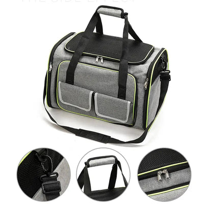 Fold-out pet transport bag