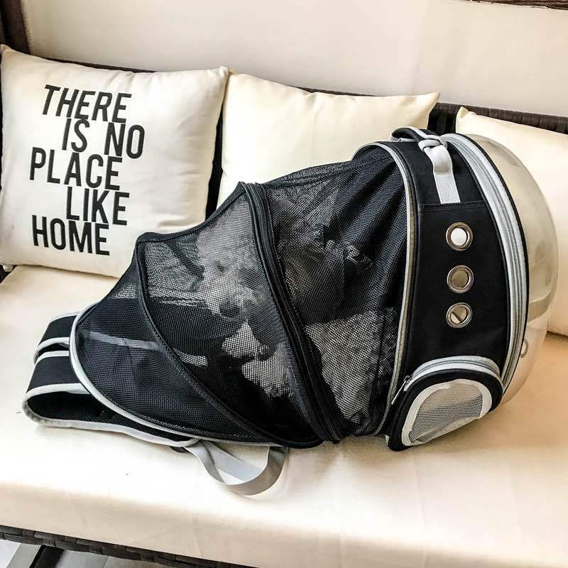 Fold-out cat/dog rucksack