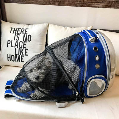 Fold-out cat/dog rucksack