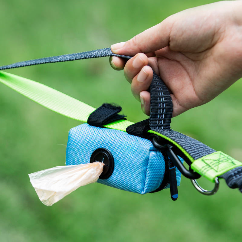 Handy poop bag dispenser