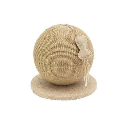 Cat mushroom sisal scratching post with bed