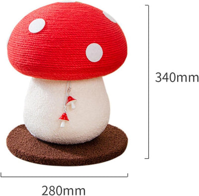 Sisal toadstool scratching post for cats