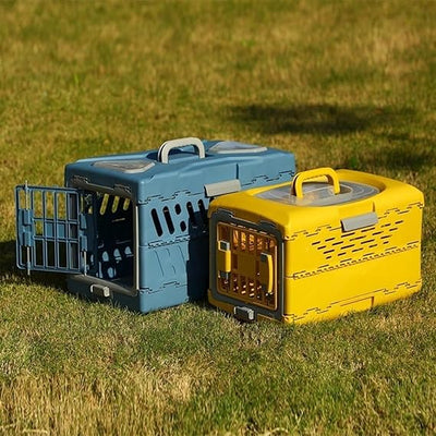 Foldable animal transport box