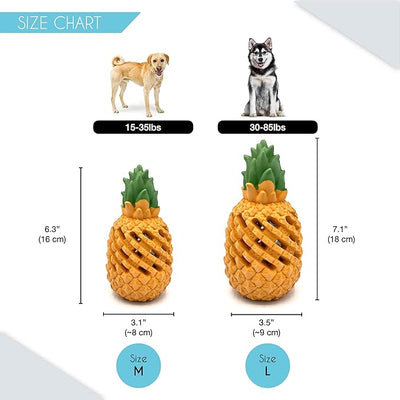 Indestructible pineapple chew toy for dogs