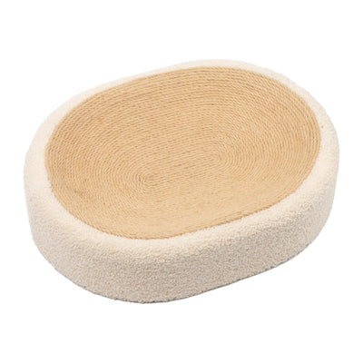Premium cat sisal scratching bed in beige