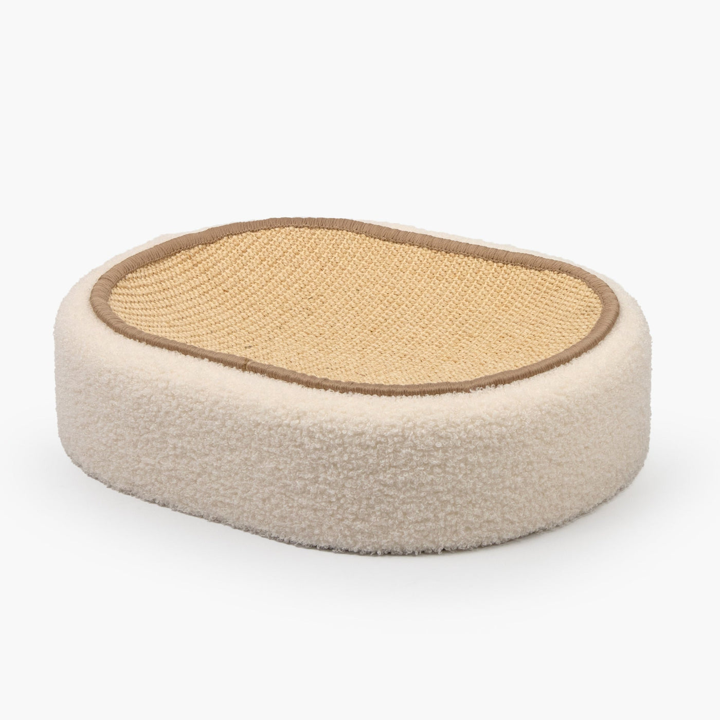 Premium cat sisal scratching bed in beige