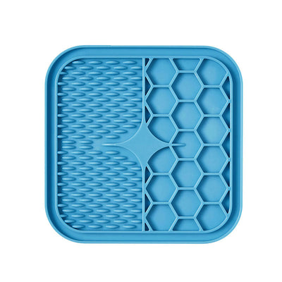Pet silicone lick and feed mat