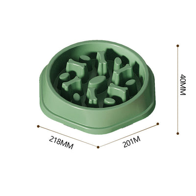 Slow food feeding station for dogs