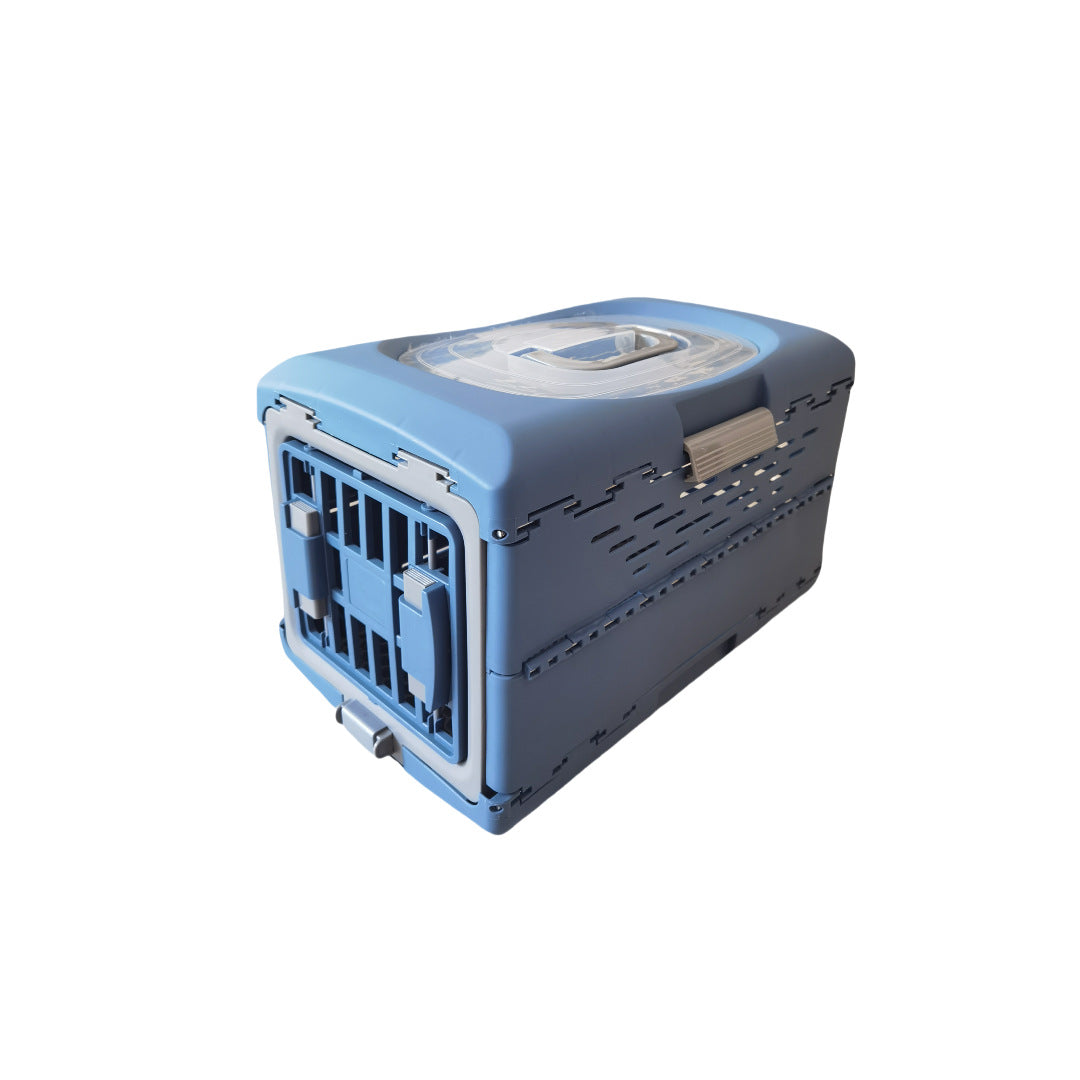 Foldable animal transport box