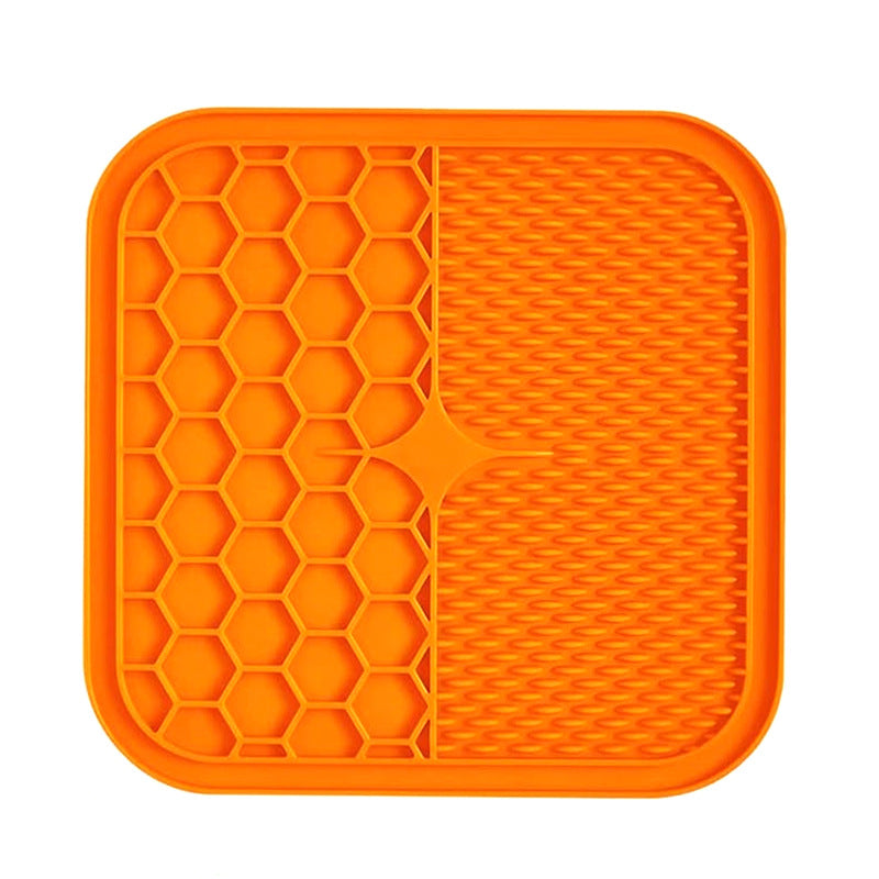 Pet silicone lick and feed mat