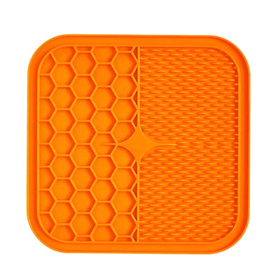 Pet silicone lick and feed mat