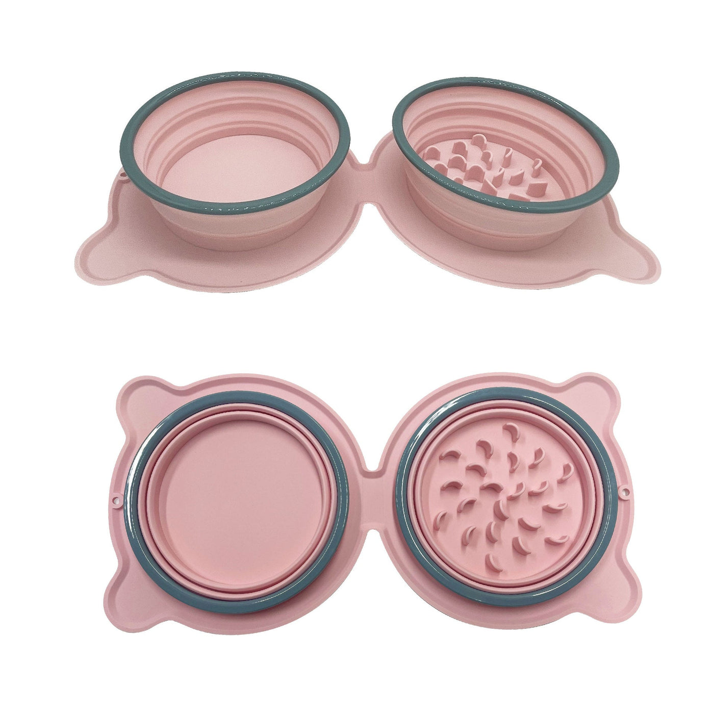 Foldable feeding station for on the go