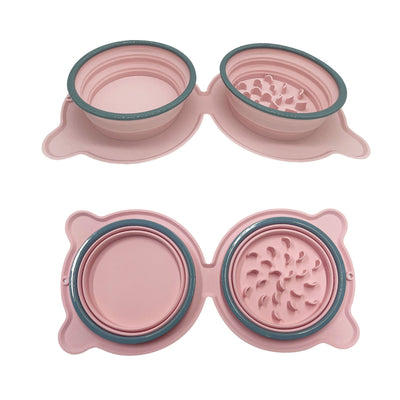 Foldable feeding station for on the go