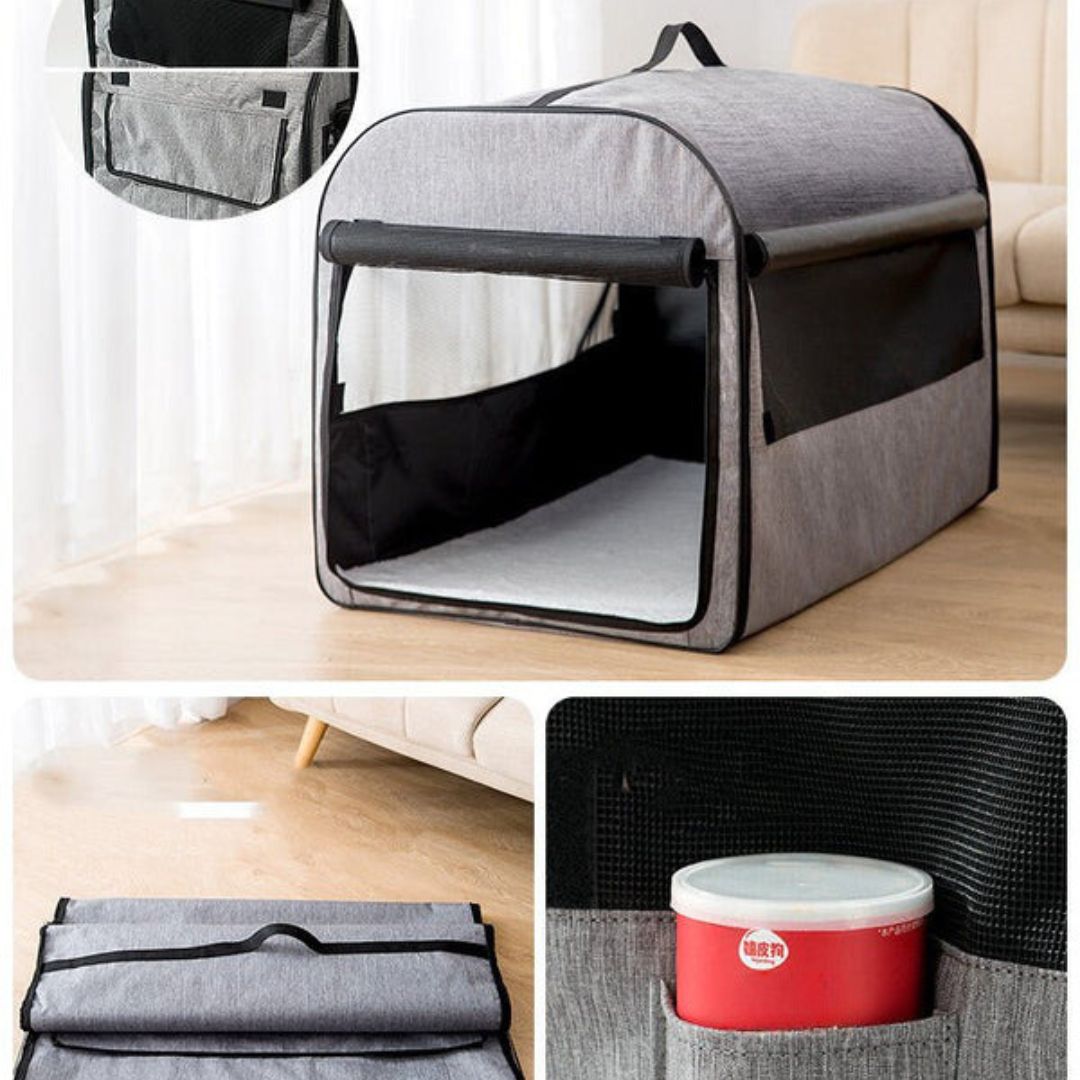 Practical foldable dog transport bag