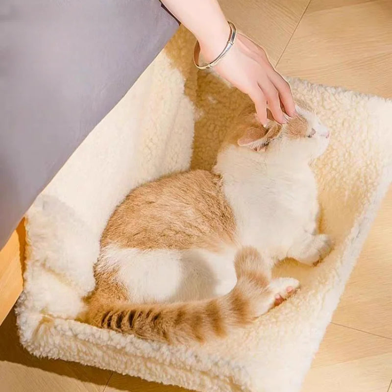 Fluffy cat hammock