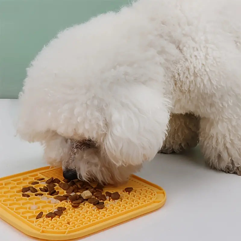 Pet silicone lick and feed mat