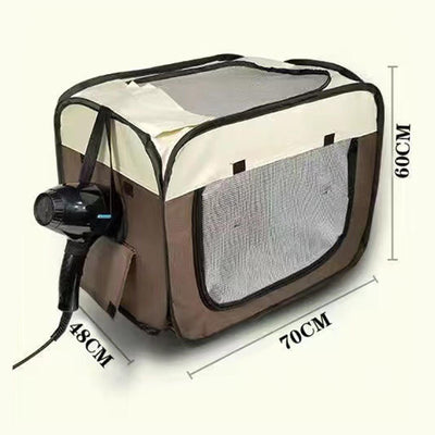 Stowable pet transport box