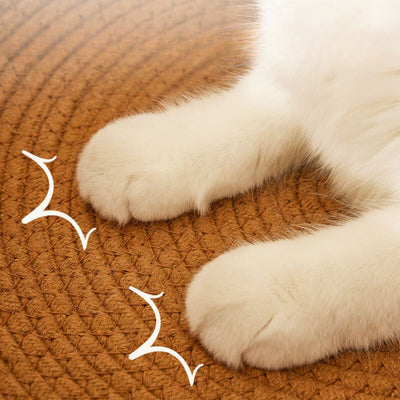 Hand-woven rattan cat scratching bed