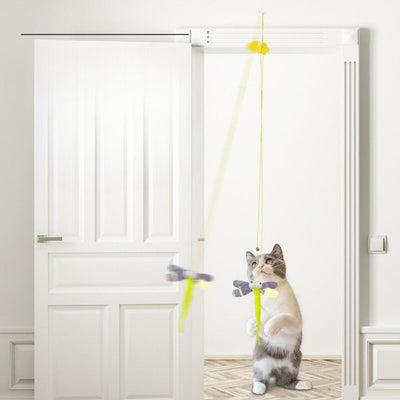 Hanging cat toy