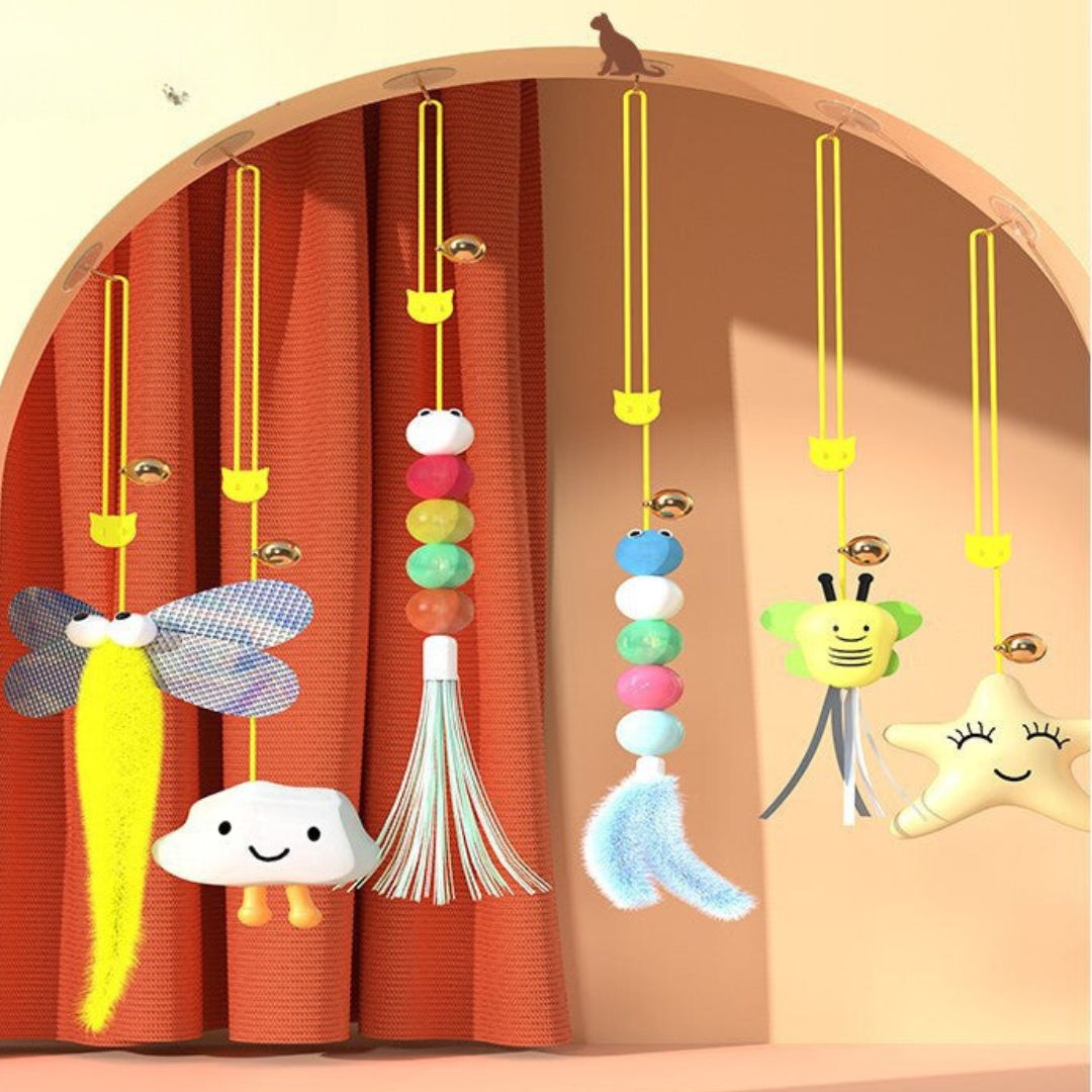 Hanging cat toy