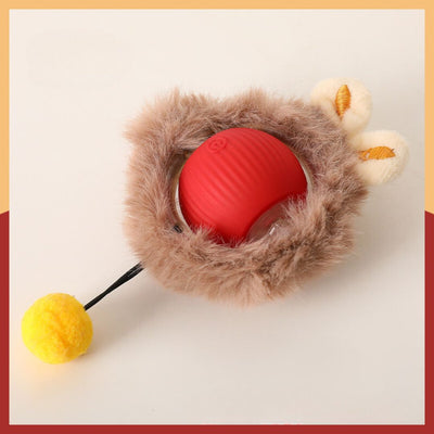 Interactive play ball with tail for dogs
