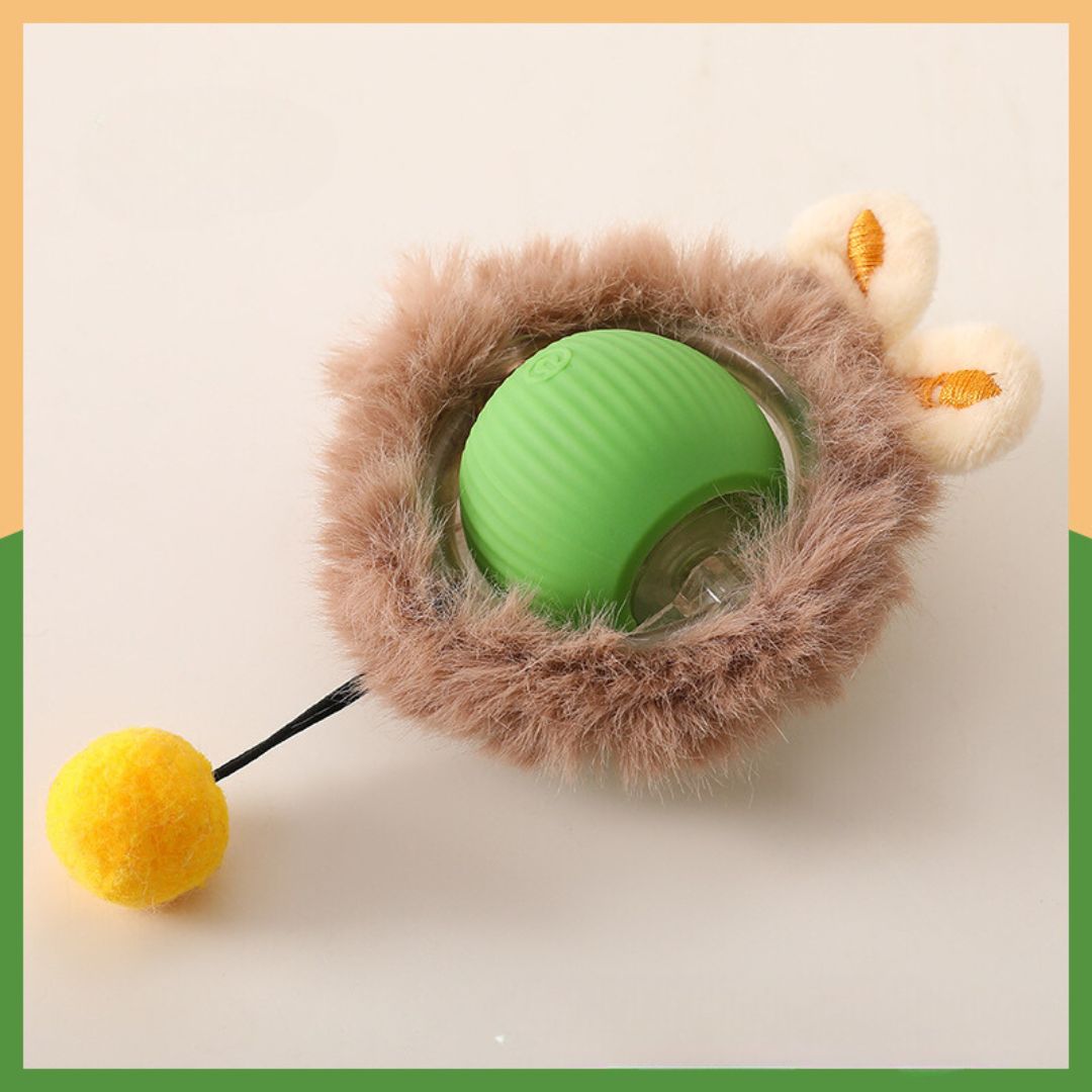 Interactive play ball with tail for dogs