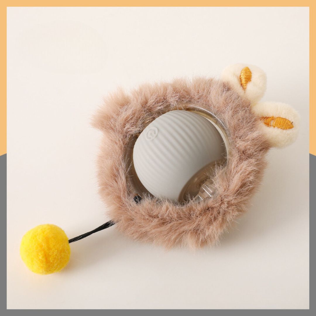 Interactive play ball with tail for dogs